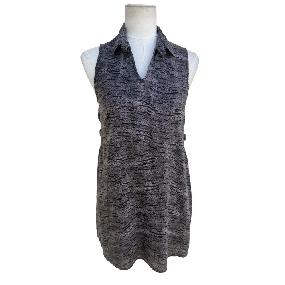 RVCA Womens Gray Black Abstract Print Cutout Sleeveless Mini Dress S WBD09DAY